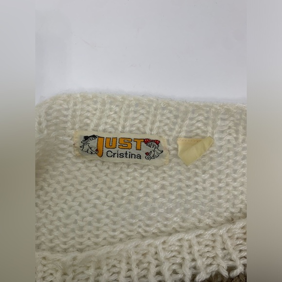 Vintage Multi Colored Checkered Knit Scoop Neck Sweater Size Medium - Picture 10 of 10